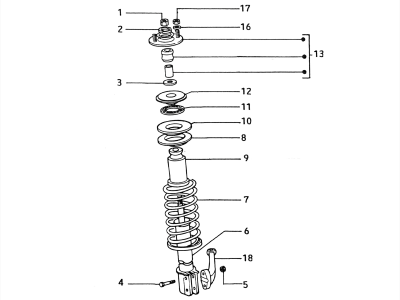 Telescopic vertical rods assy